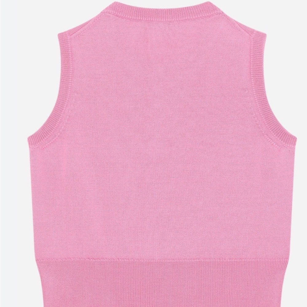 Vintage | Dolce & Gabbana Maglie Pink Sweater Vest Sz42 View 2